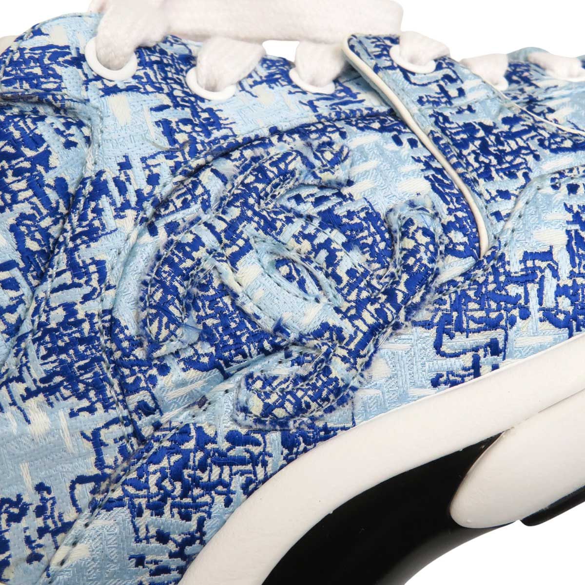  シャネル ココマーク ファブリック スニーカー G 45585 レディース ブルー CHANEL アパレル 小物 スニーカー 靴