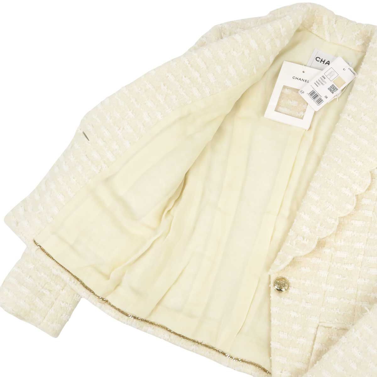 スカラップ ツイード