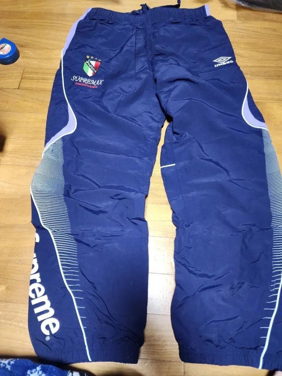 アンブロ シュプリーム コラボ トラック パンツ ネイビー S