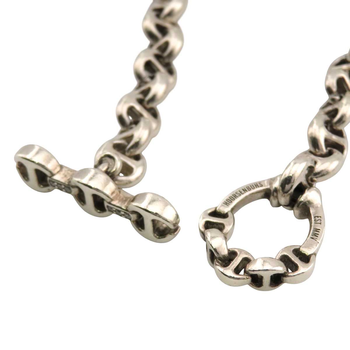  ホーセンブース 5 MM OPEN LINK オープンリンク ブレスレット SV 925 6 Pダイヤモンド ユニセックス HOORSENBUHS アパレル 小物 ブレスレット アクセサリー