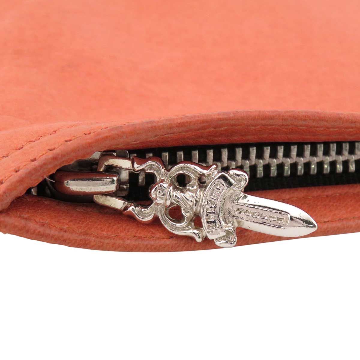 クロムハーツ 2 ダガージップ コインケース レザー シルバー ユニ  