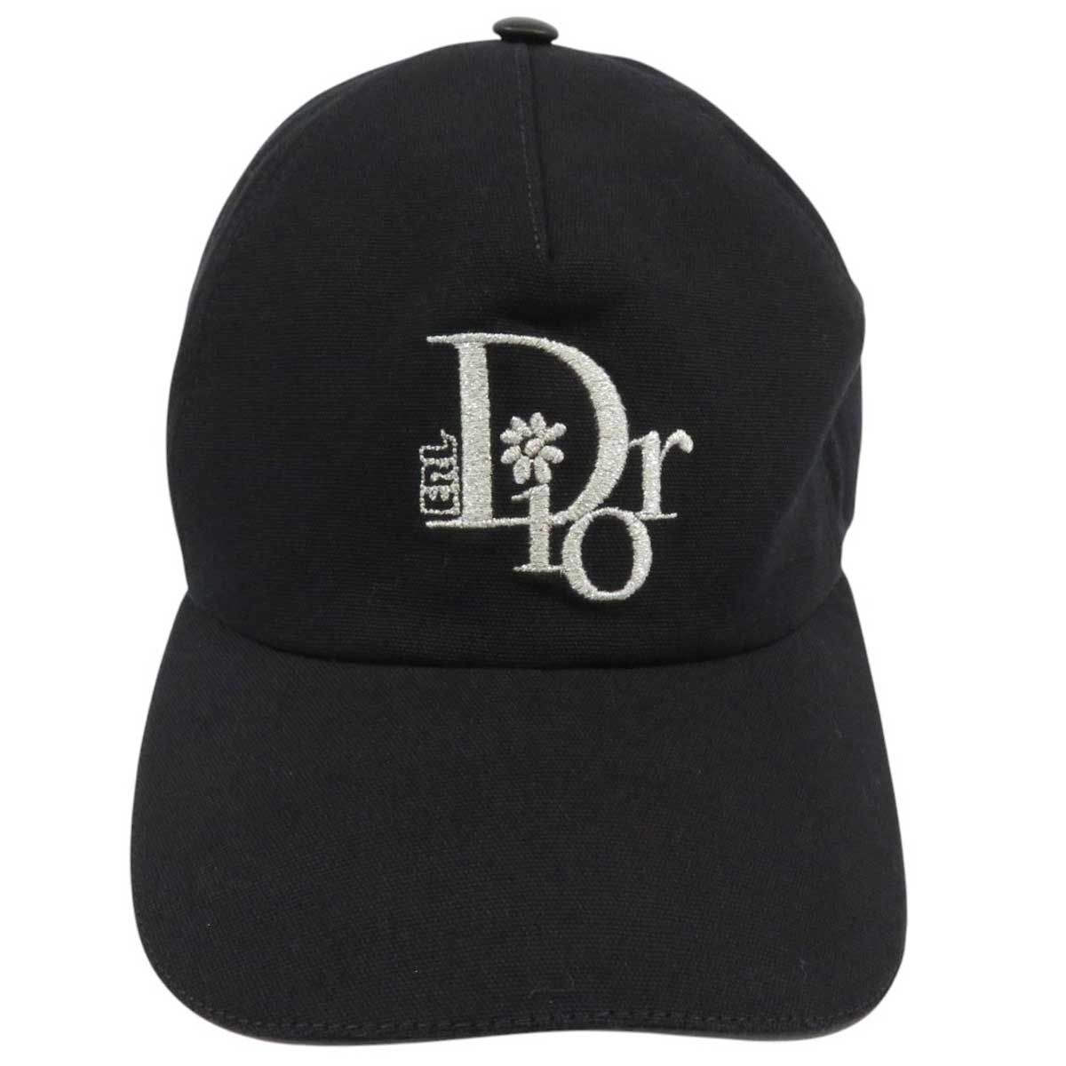 ディオール ロゴ エンブロイダリー キャップ ディオールオム ユニセックス ブラック Dior アパレル 小物