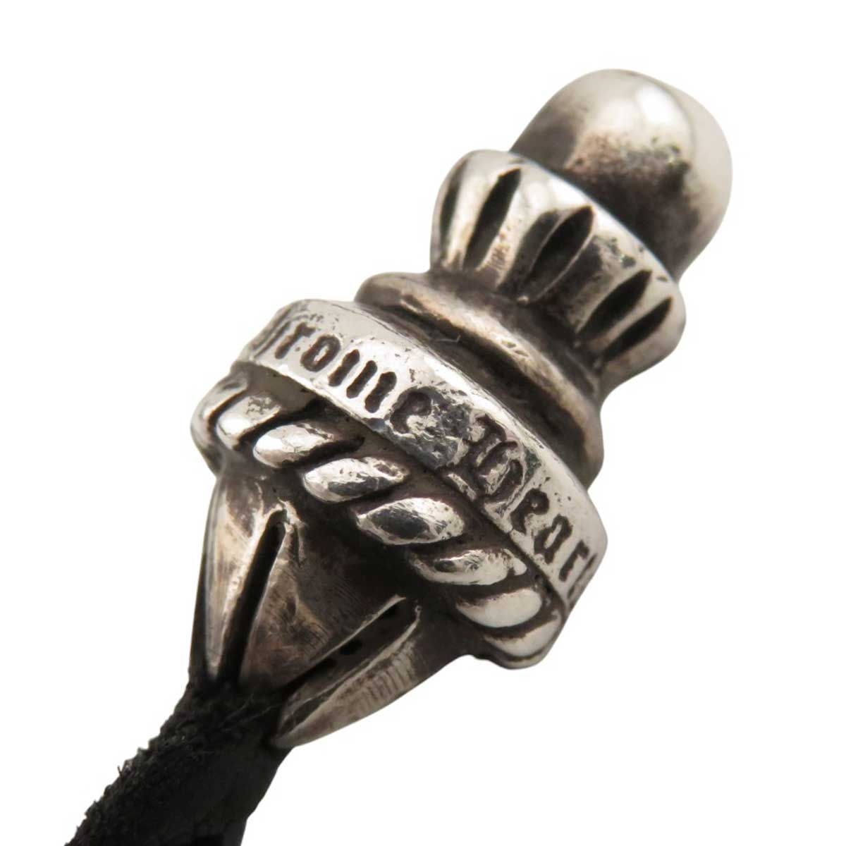 クロムハーツ スモール CH クロス レザーブレード ネックレス Stirling