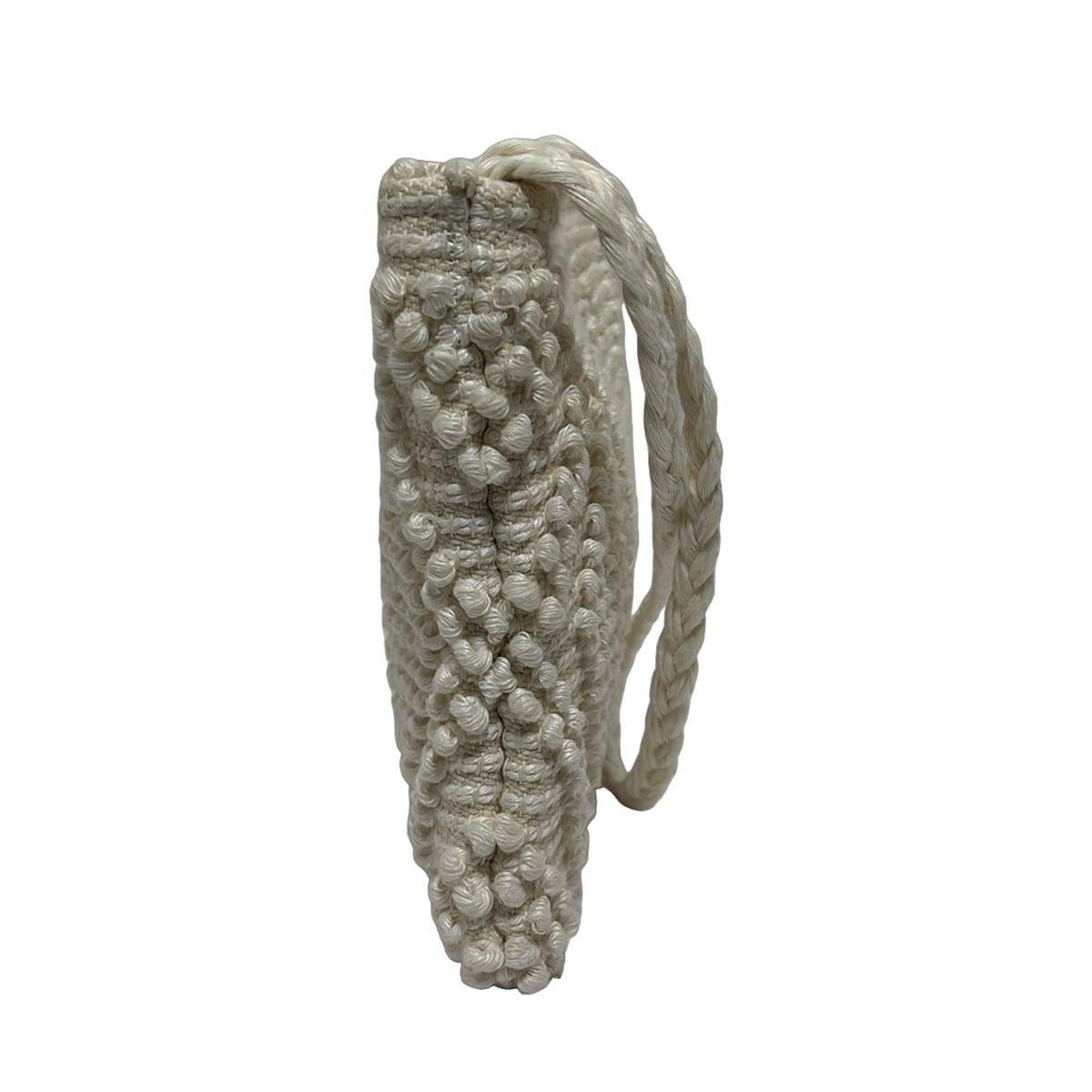 Antonello アントネッロ クラッチバッグ - 白 Antonello Tedde コットン リネン