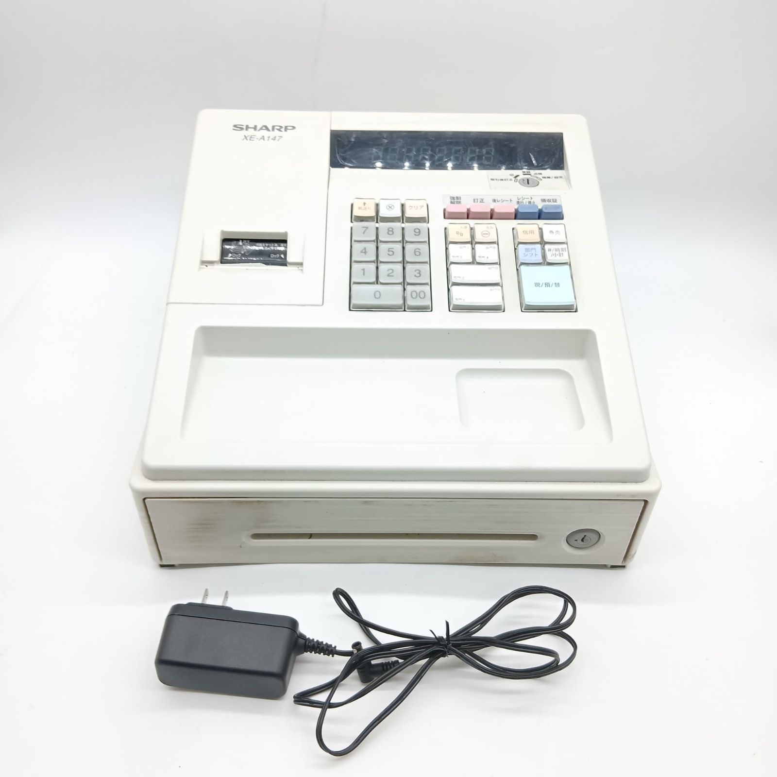 No.4257 シャープ 電子レジスタ 8部門 ホワイト系 XE-A147-W