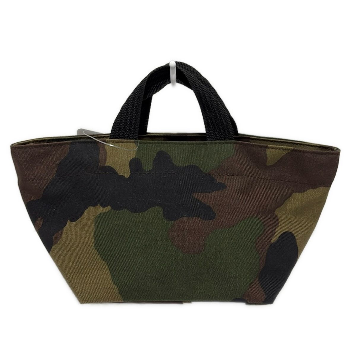 Herve Chapelier エルベシャプリエ ハンドバッグ ナイロン舟型トートS カーキ×黒×マルチ Nライン 迷彩柄 DECORATOM_COM_BR