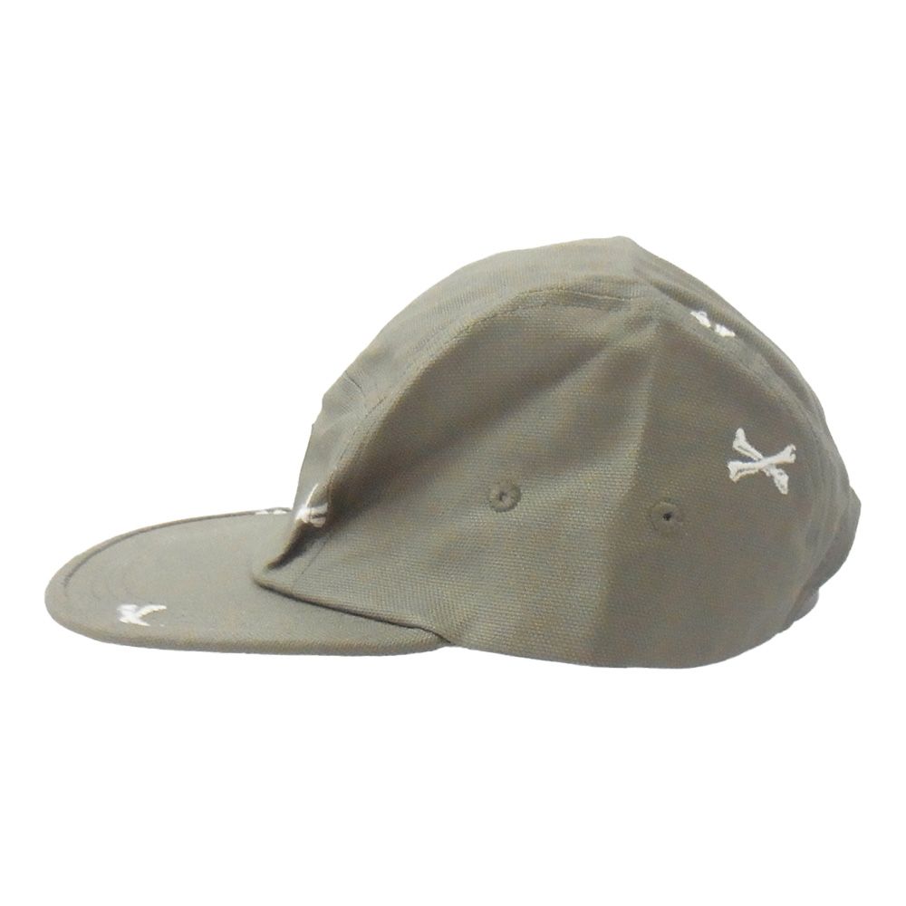 WTAPS ダブルタップス 22 SS 221 HCDT-HT 02 T-5 CAP OXFORD TEXTILE オックスフォード テキスタイル クロスボーン キャップ 帽子 ベージュ系