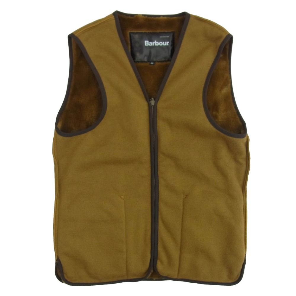 Barbour バブアー 1602078 リバーシブル フロントジップ ファーライナー ベスト ブラック系 36【中古】 Barbour バブアー 1602078 リバーシブル ジップアップ ファーライナー