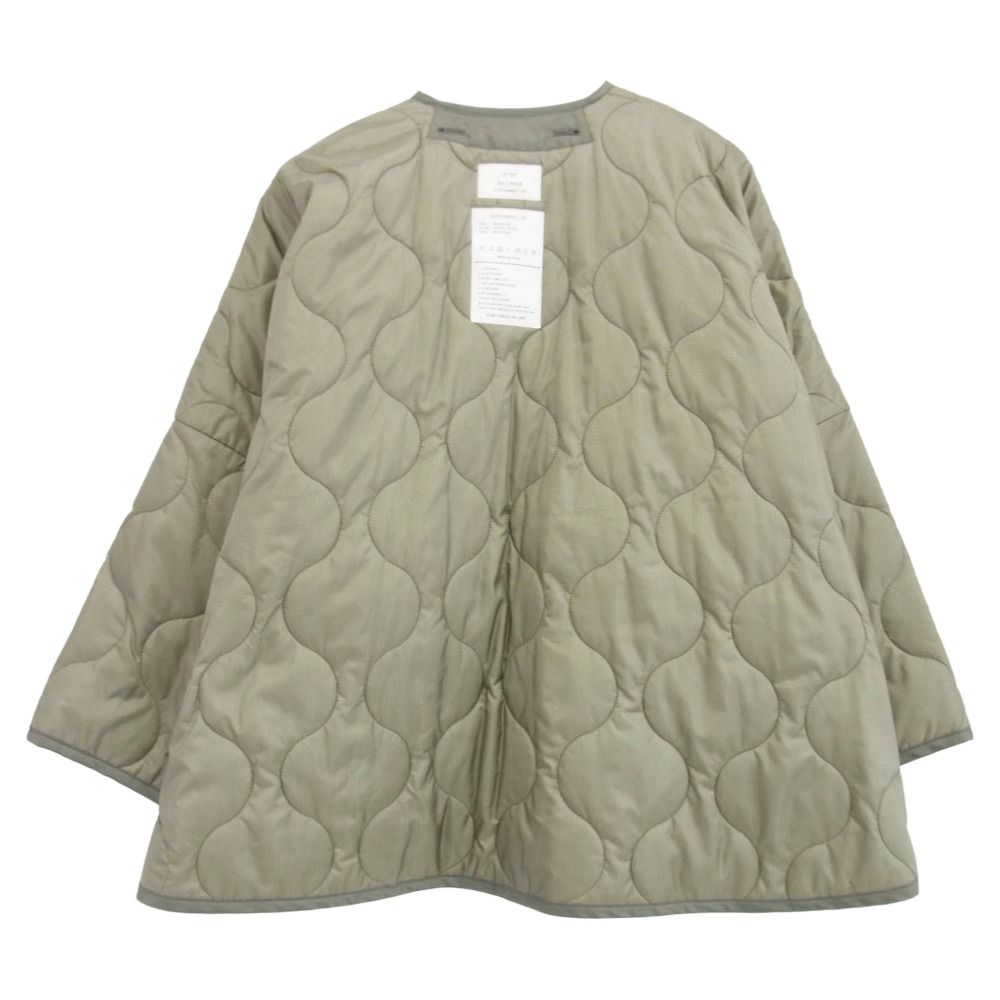 HYKE ハイク ナイロン キルティング ライナー コート グレー系 M 2