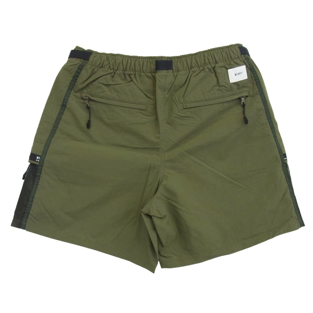 WTAPS ダブルタップス 22 SS 221 BRDT-PTM 07 TRACKS SHORTS NYLON TUSSAH トラック ショーツ ナイロン タッサー ショート パンツ OLIVE DRAB 2