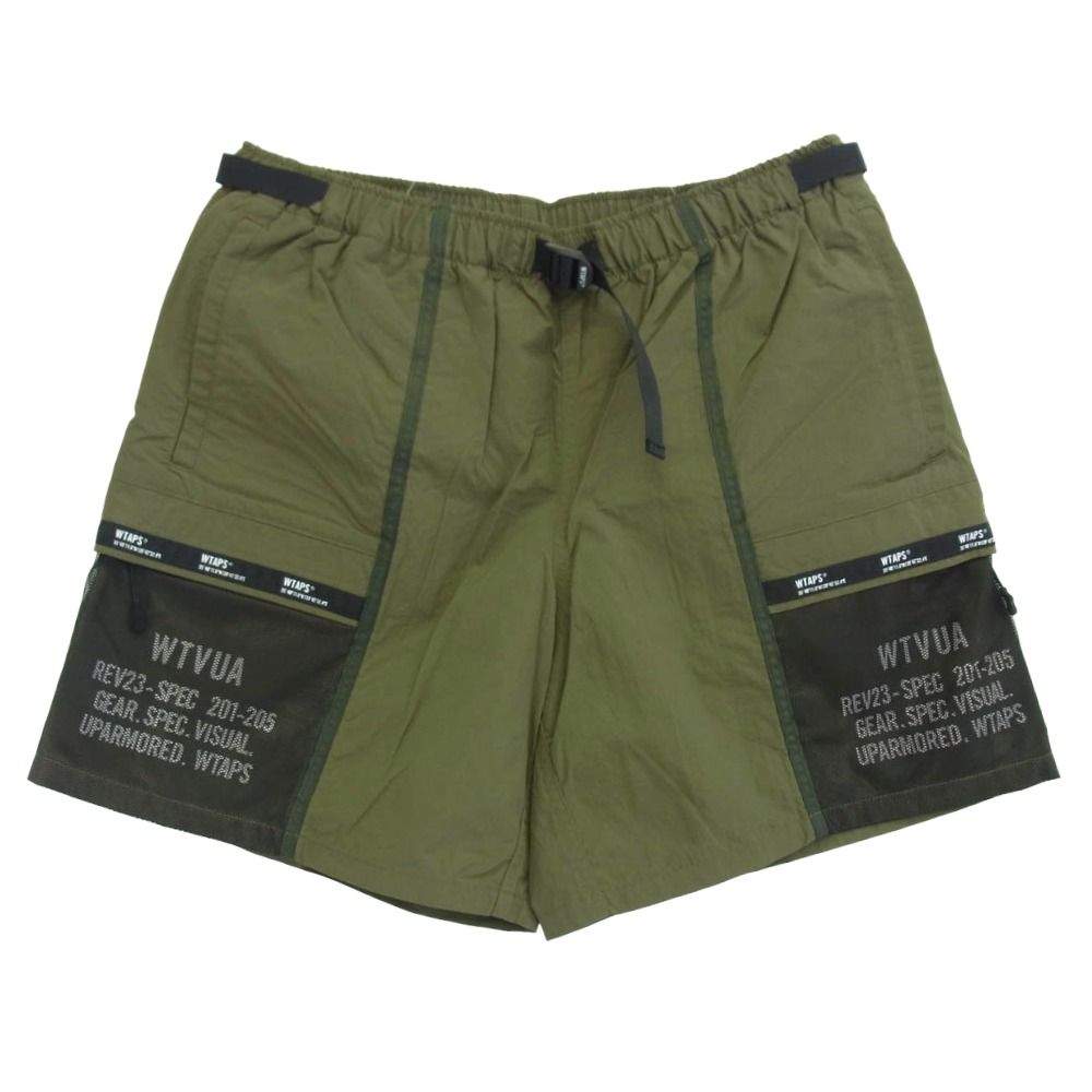 WTAPS ダブルタップス 22SS 221BRDT-PTM07 TRACKS SHORTS NYLON TUSSAH トラック ショーツ ナイロン タッサー ショート パンツ OLIVE DRAB 2