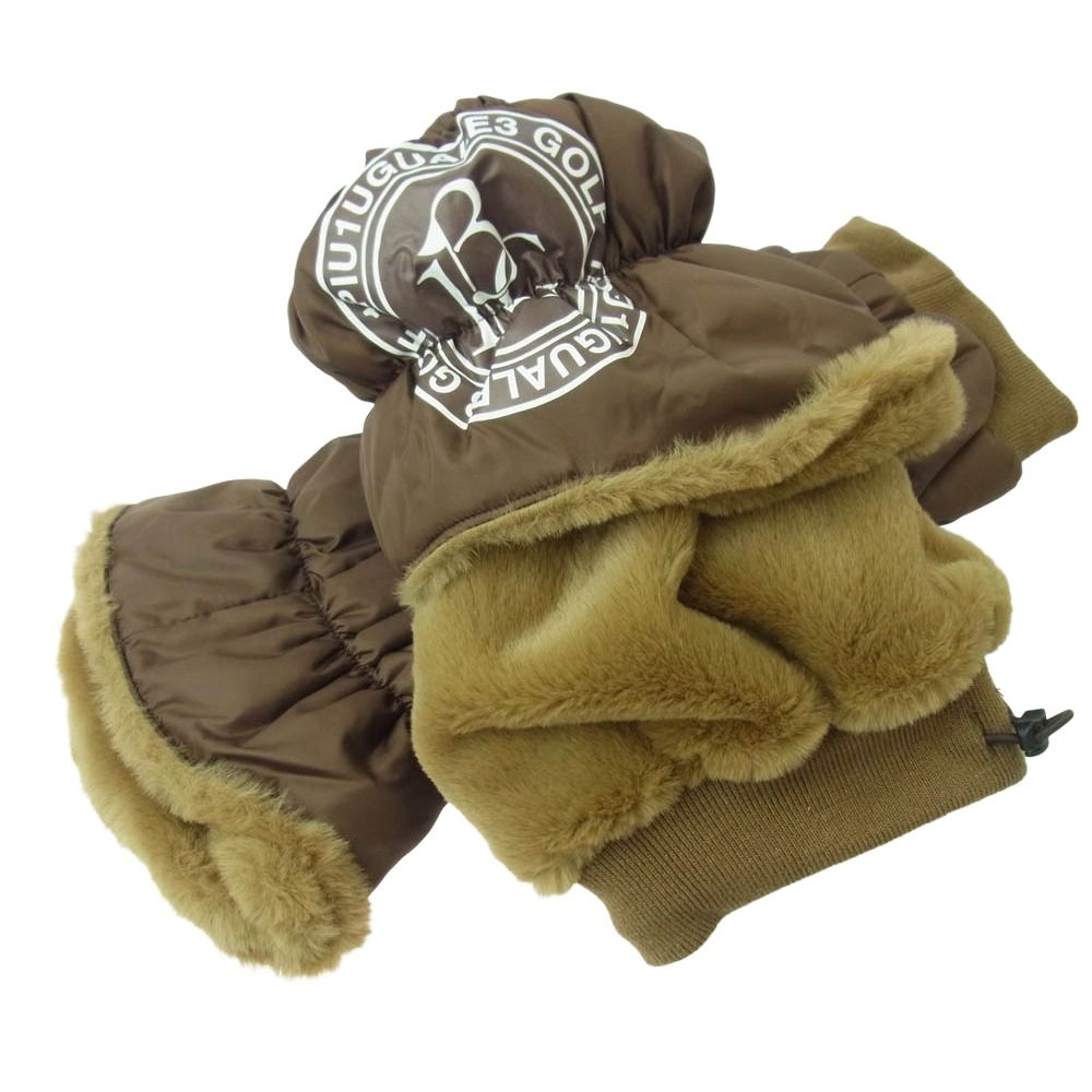  1 piu uguale 3 ウノピュウノウグァーレトレ GSG 007 POE 440 LADIES 113 GOLF LEG WARMER ゴルフ レッグウェア 手袋 ブラウン系 F 手袋 小物