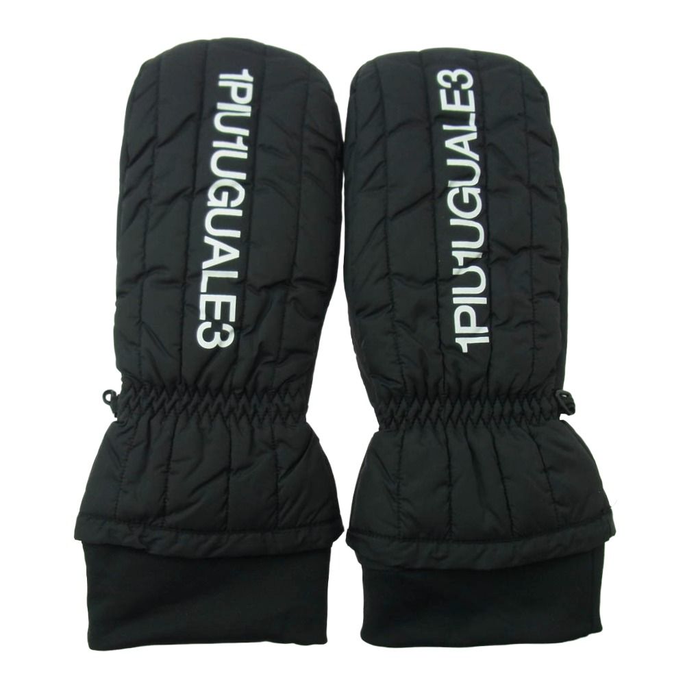 1 piu uguale 3 ウノピュウノウグァーレトレ GRG 284 NYU 072 GOLF ゴルフ MITTENS ミトン型 手袋 グローブ ブラック系 F