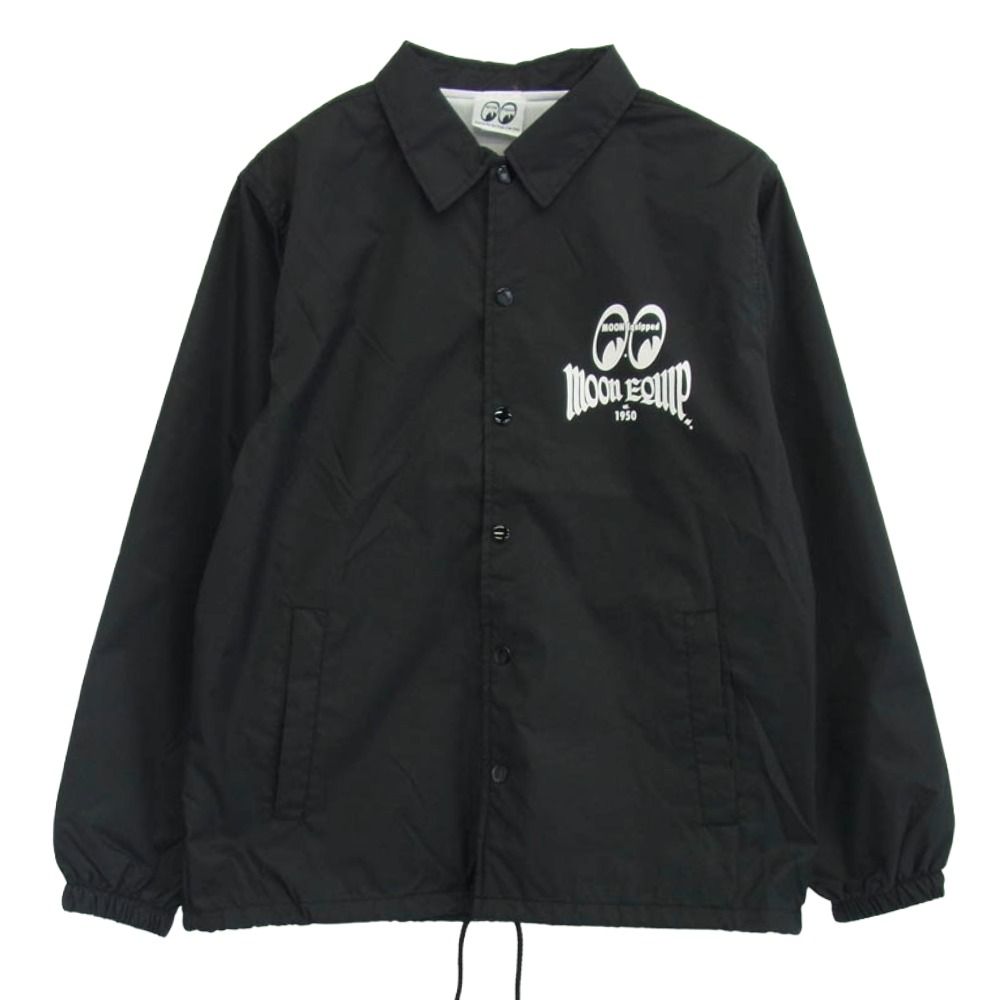 ムーンアイズ MOONEYES MQW043 MOON Equipped Iron Cross コーチ ジャケット ブラック系 M 上