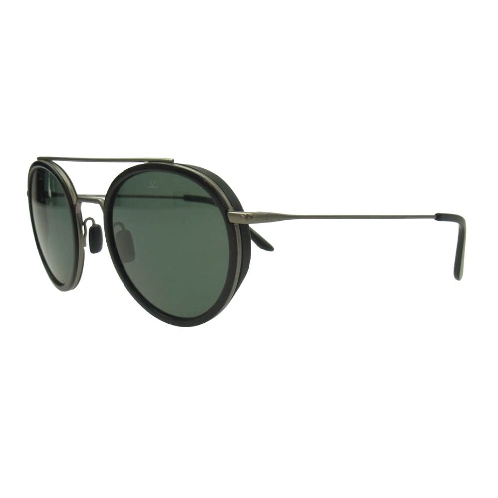 ヴァルネ VUARNET VL 1613 EDGE ラウンドフレーム ダブルブリッジ サングラス ブラック系