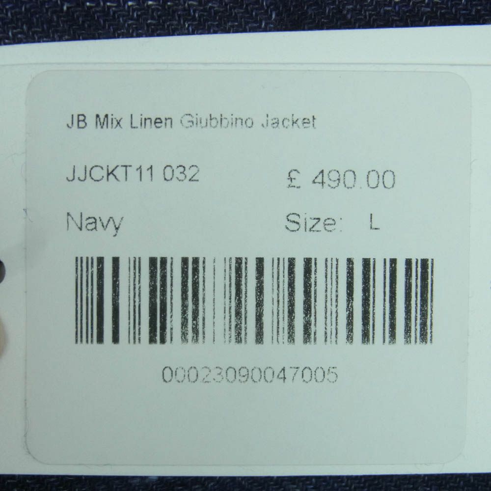コノリー Connolly 007 No Time To Die Navy Blue Mixed Linen Cotton Giubbino Jacket リネン コットン ジャケット ネイビー系 L KANDAIZUMI_COM