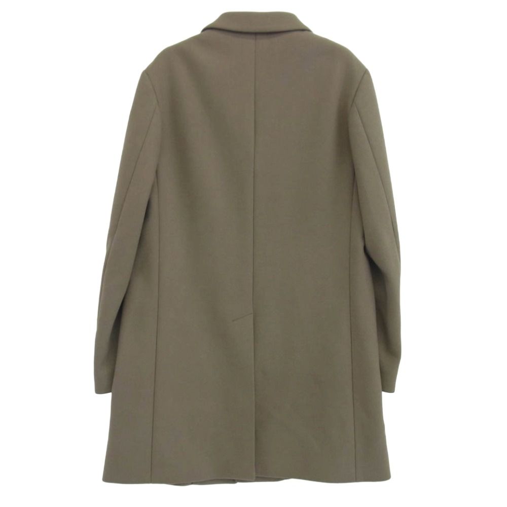 SHIPS シップス ULTRA FINE MERINO WOOL ウルトラファインメリノ ウール チェスター コート チャコール系 M