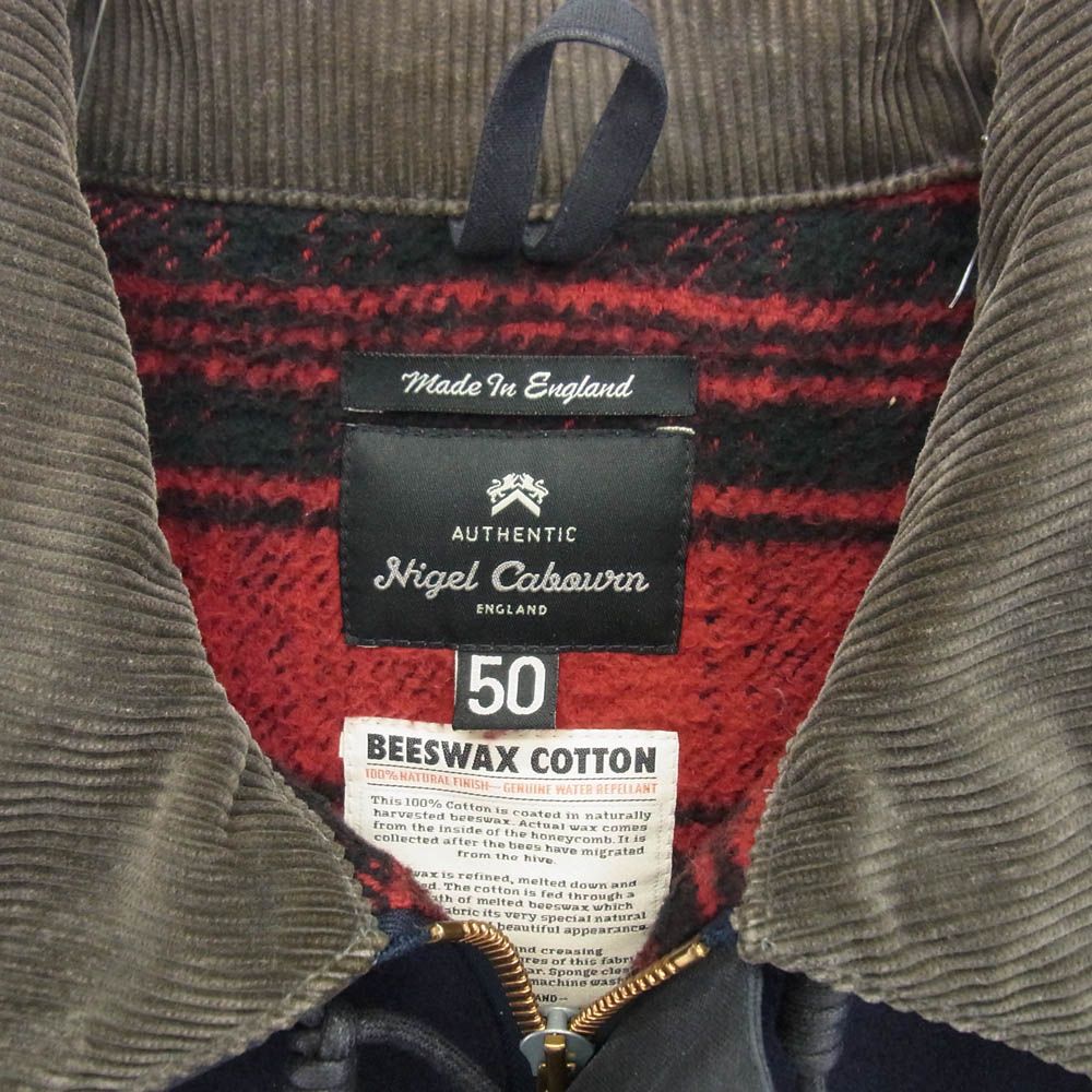 裏地チェック 襟コーデュロイ