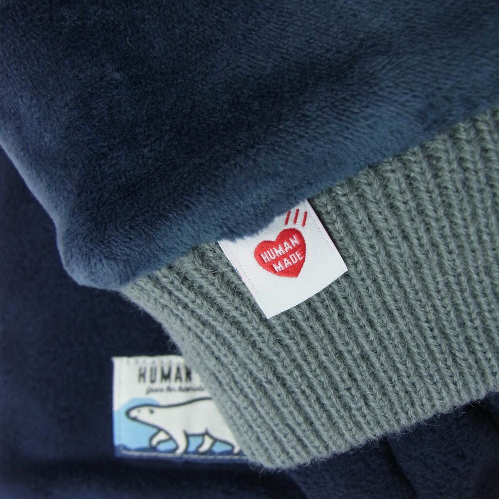 HUMAN MADE ヒューマンメイド Fleece Gloves Navy フリース グローブス 手袋 ネイビー系 グレー系