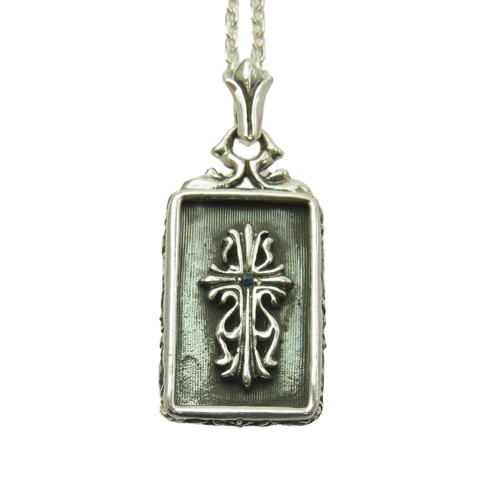 A-G エーアンドジー Flamed Pendant フレームド クロス ペンダント ネックレス トップ シルバー系