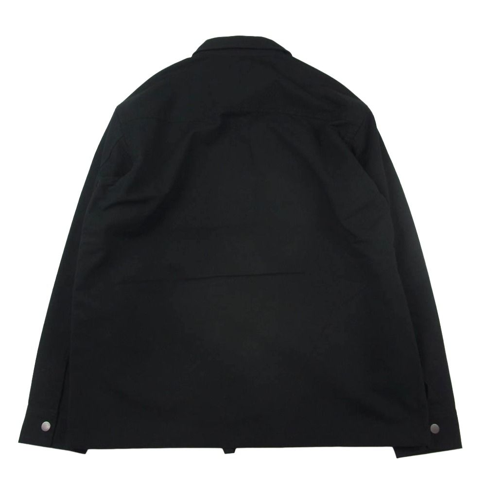 LACOSTE ラコステ CH006J-99 ロゴワッペン コットン シャツジャケット コーチジャケット ブラック系 39 新古品