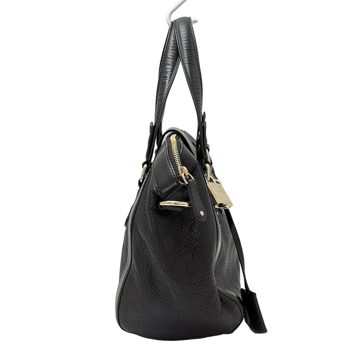 JIMMY CHOO ジミーチュウ ハンドバッグ - 黒 ホログラムシールあり レザー