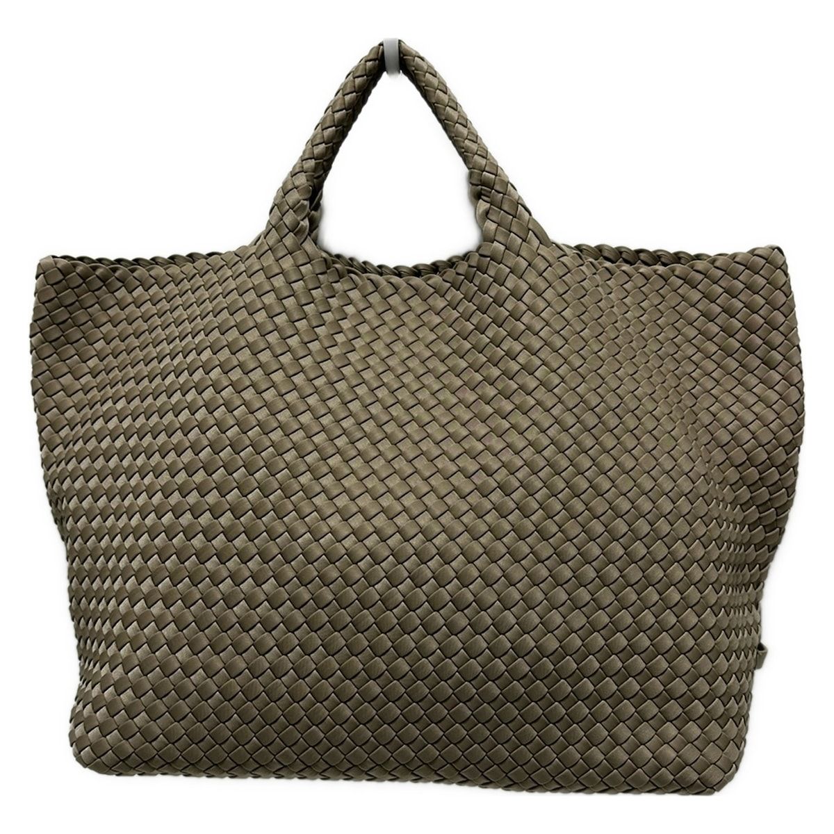 NAGHEDI ナゲディ トートバッグ - グレーベージュ 編み込み