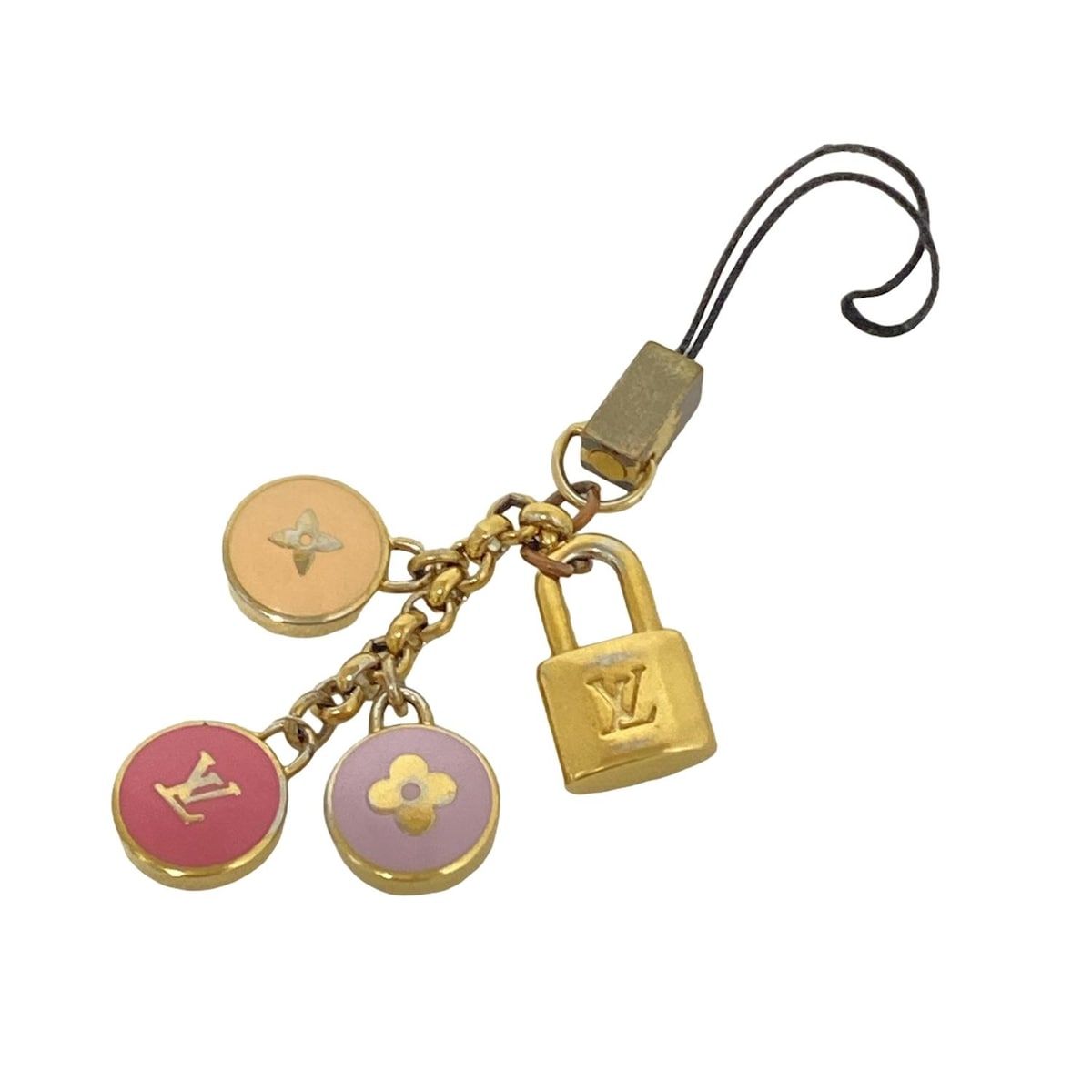 美品　ヴィトン アクセソワール付属　ハンドルストラップ LOUIS VUITTON(ルイヴィトン) 携帯ストラップ アクセソワール