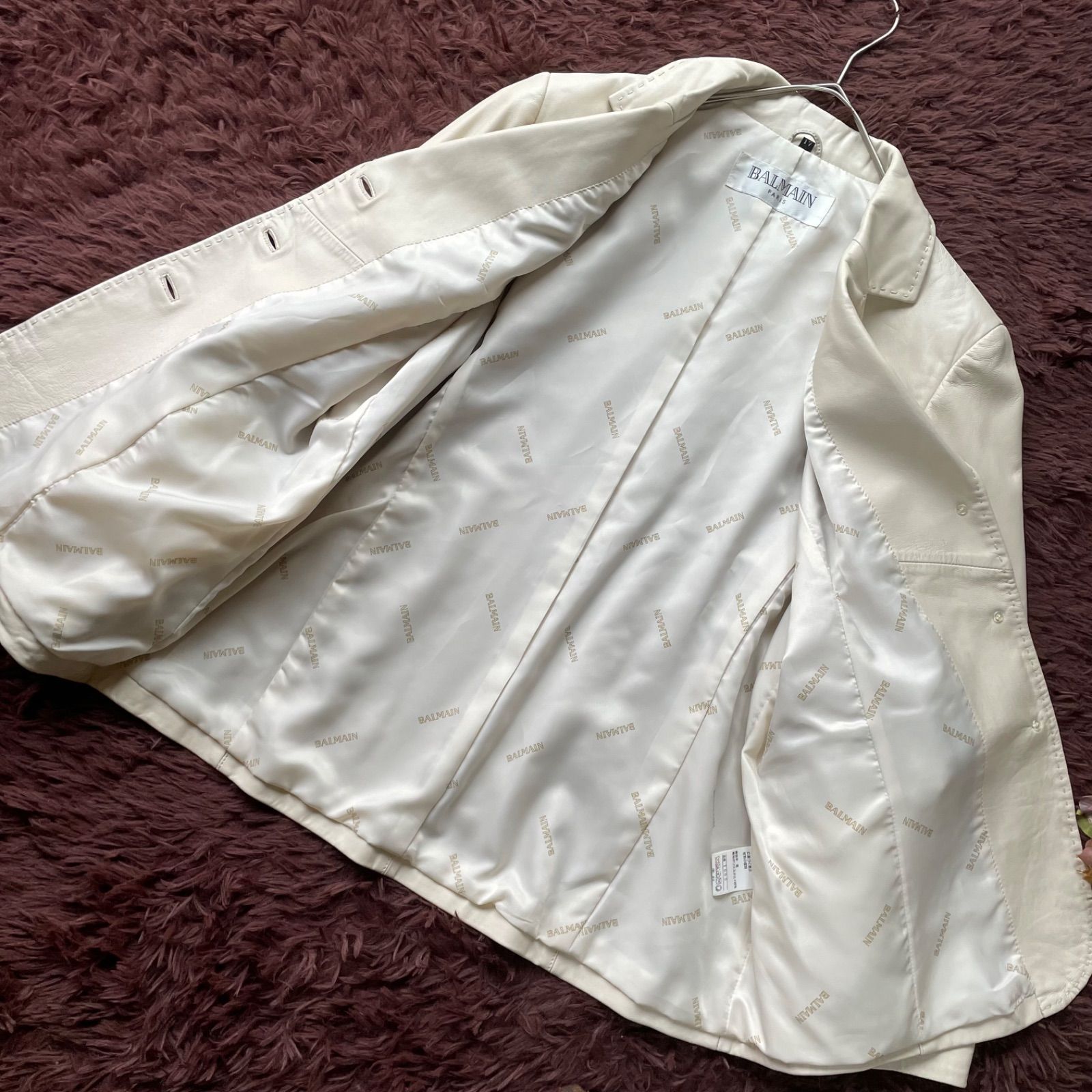 バルマン ラムレザーテーラードジャケット