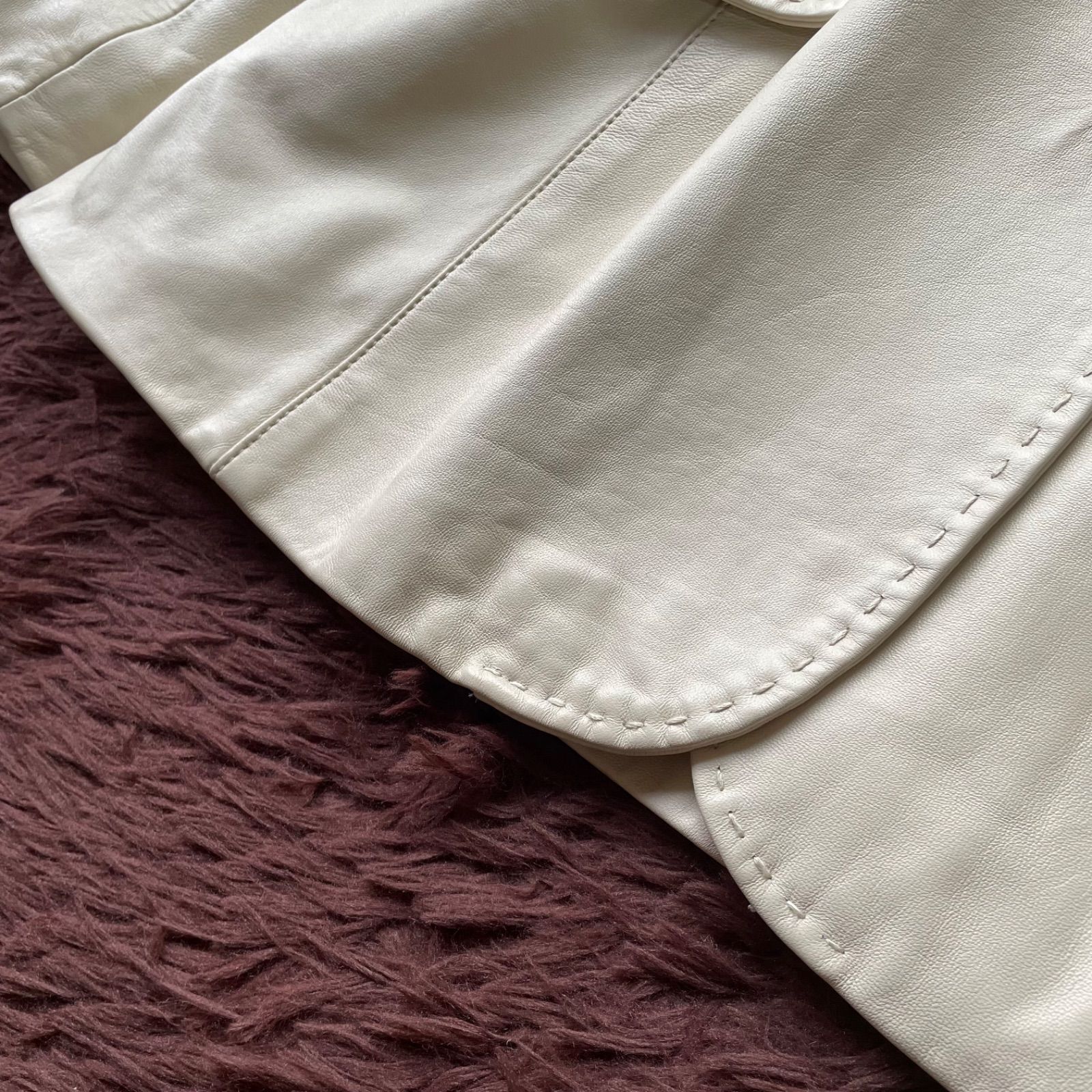 バルマン ラムレザーテーラードジャケット