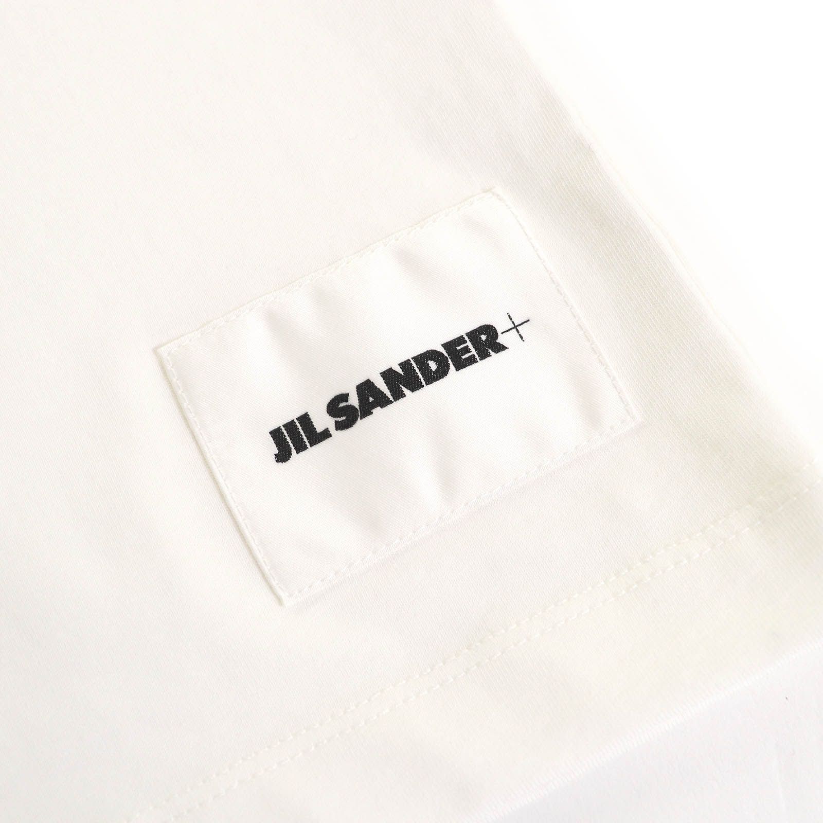 極美品△JIL SANDER+ ジルサンダープラス コットン100％ ロゴワッペン 