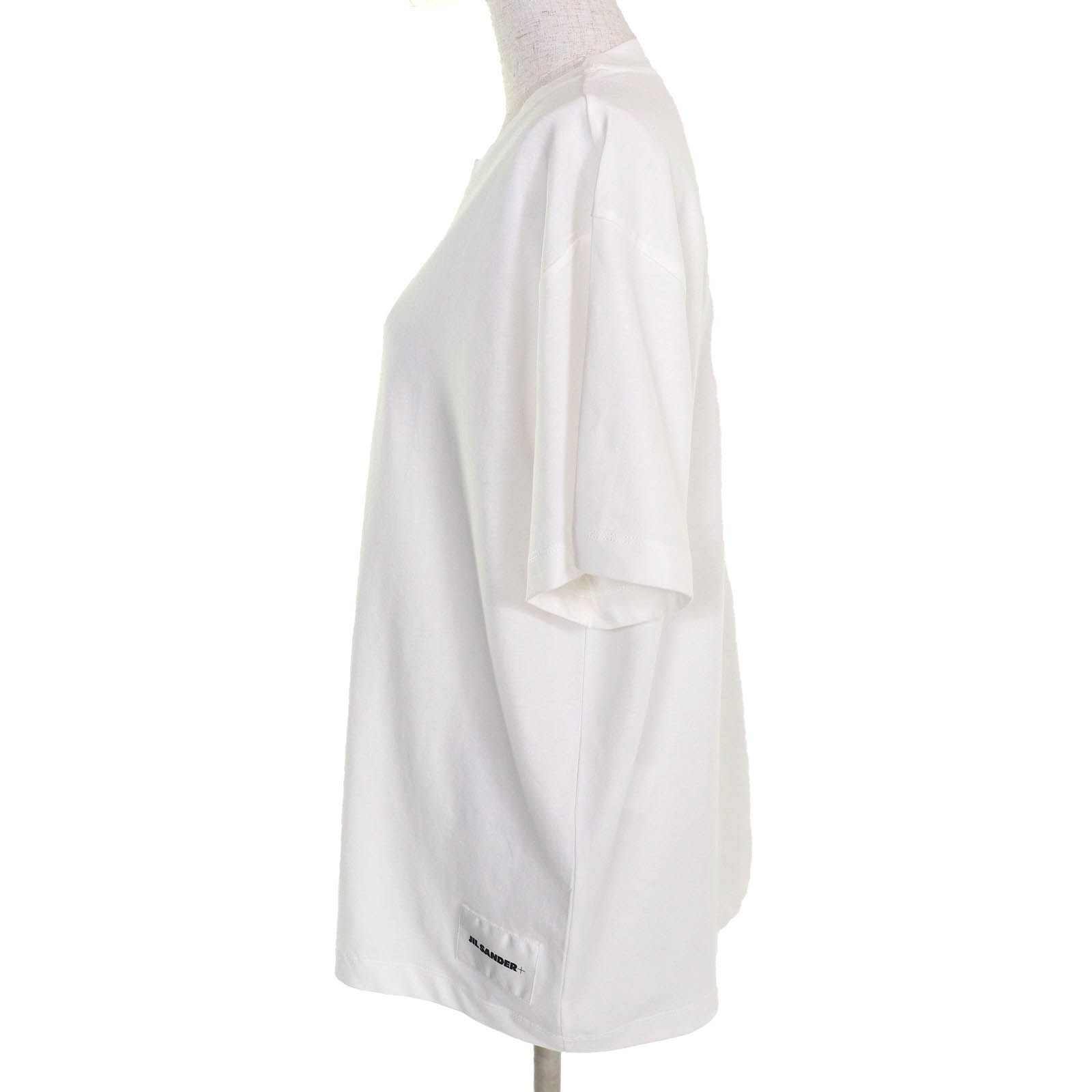 極美品△JIL SANDER+ ジルサンダープラス コットン100％ ロゴワッペン 