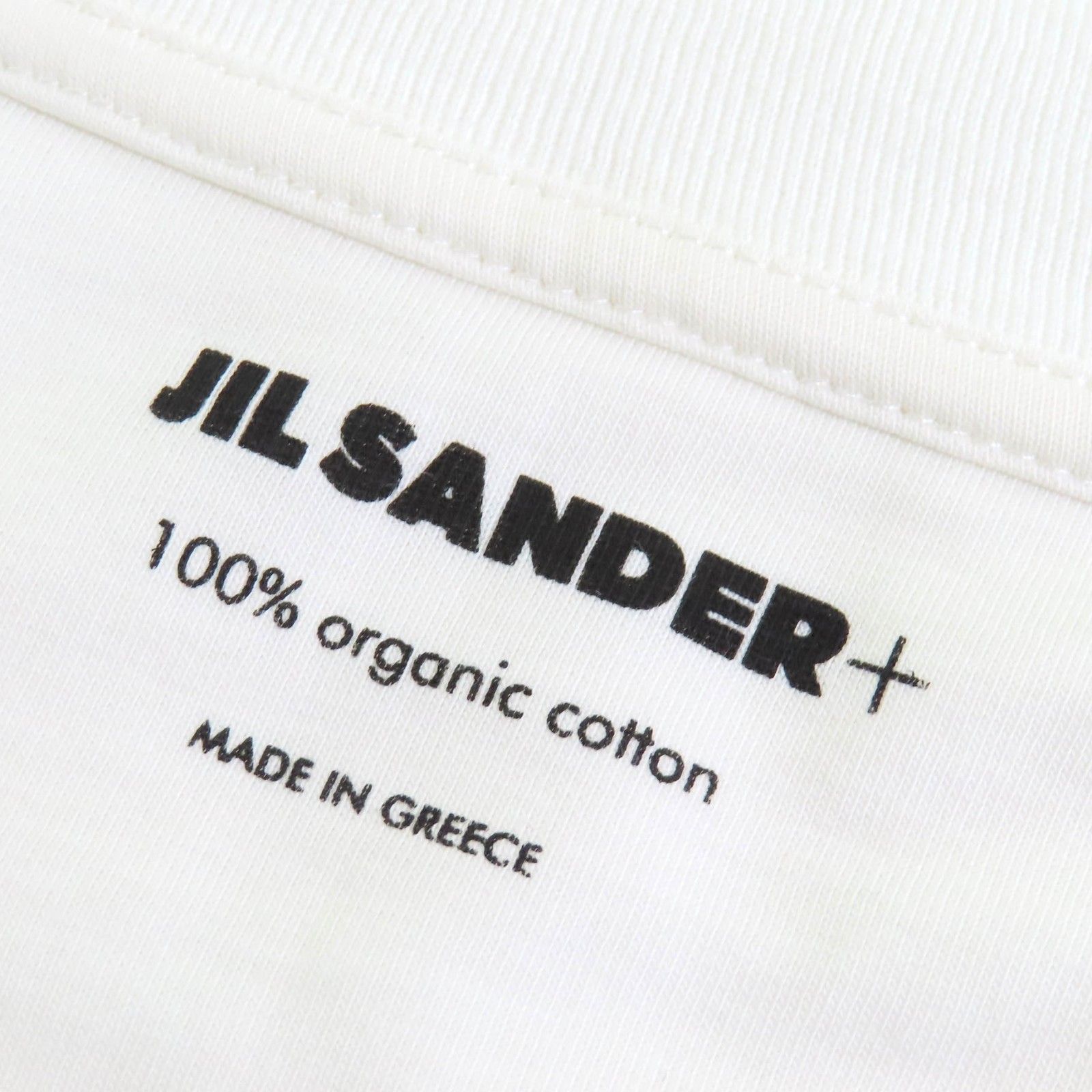 極美品△JIL SANDER+ ジルサンダープラス コットン100％ ロゴワッペン 