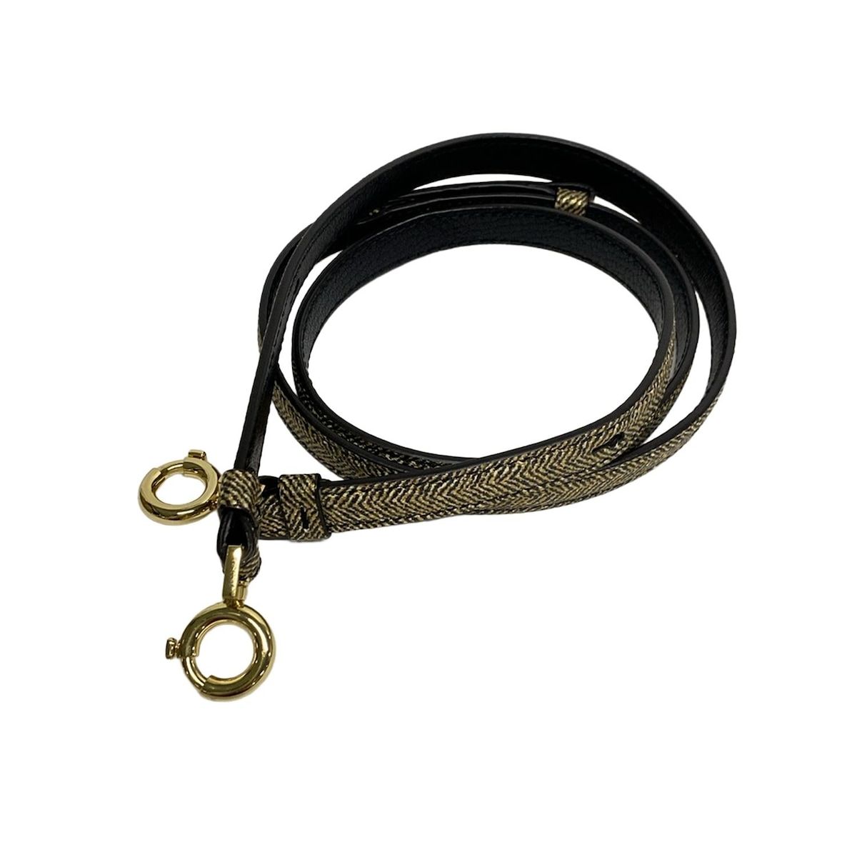 ミニ ベージュ×ゴールド×黒