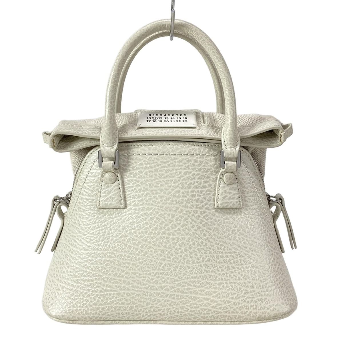 Maison Margiela メゾンマルジェラ ハンドバッグ 5 AC マイクロ 白 レザー