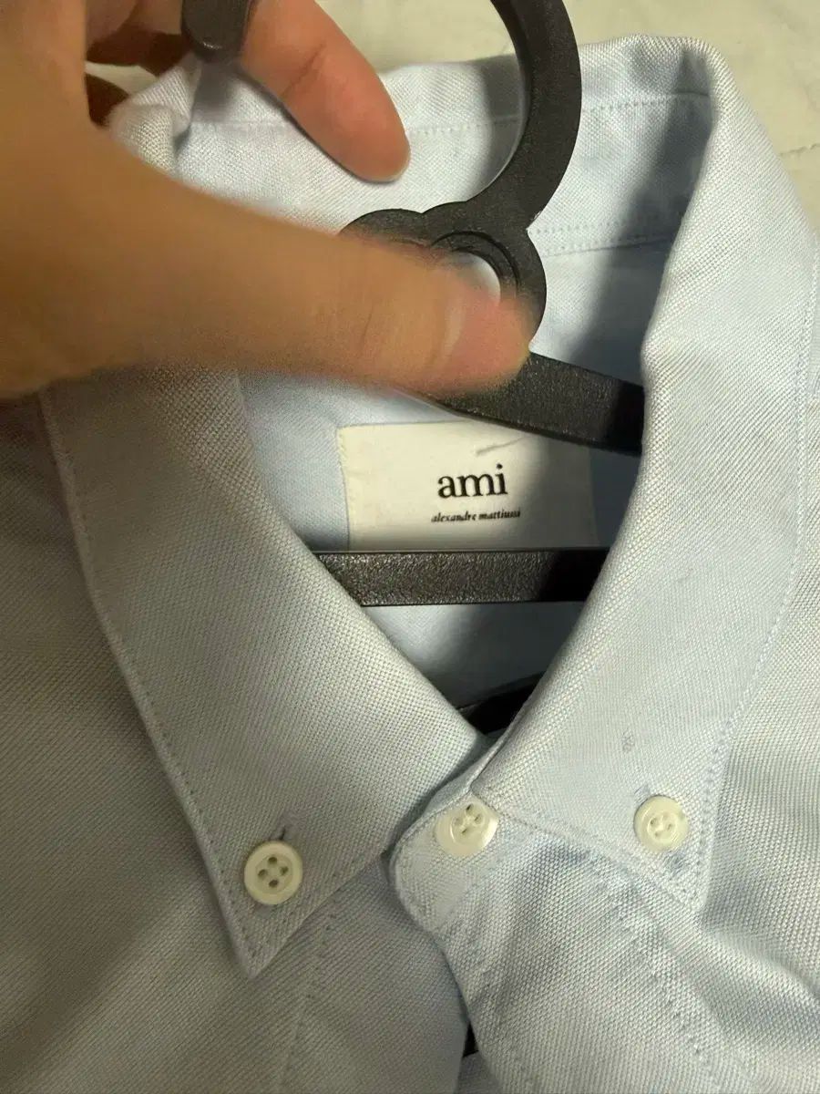 アミ AMI オックスフォード シャツ スカイブルー 40
