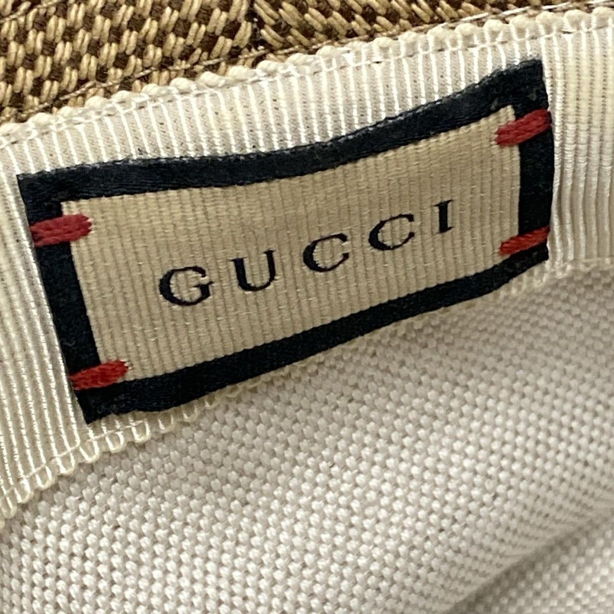 GUCCI(グッチ) ハット M 57cm ジャンボGG 681256 キャメル×エボニー