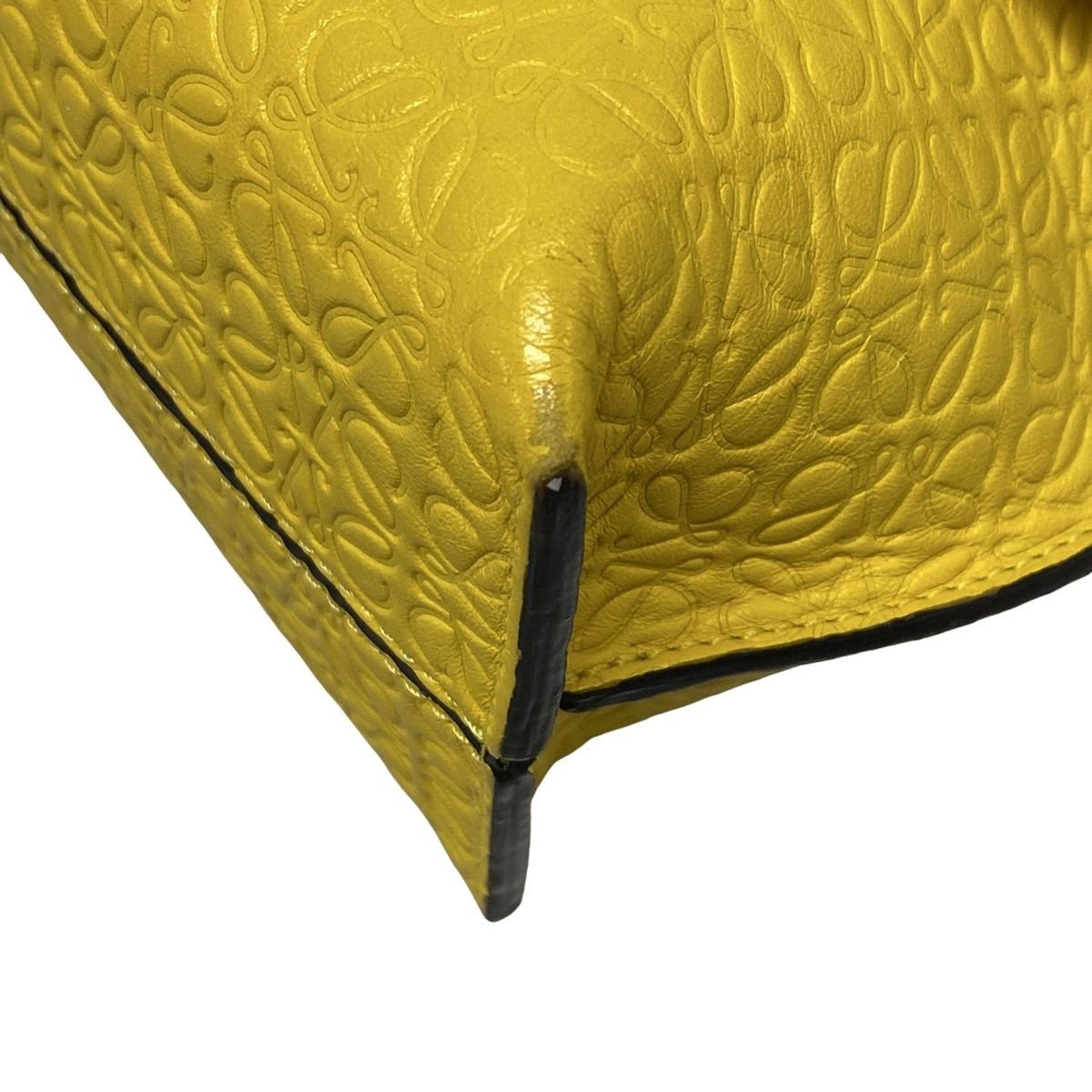 LOEWE ロエベ ショルダーバッグ アベニュー リピートアナグラム イエロー チェーンショルダー レザー DECORATOM_COM_BR