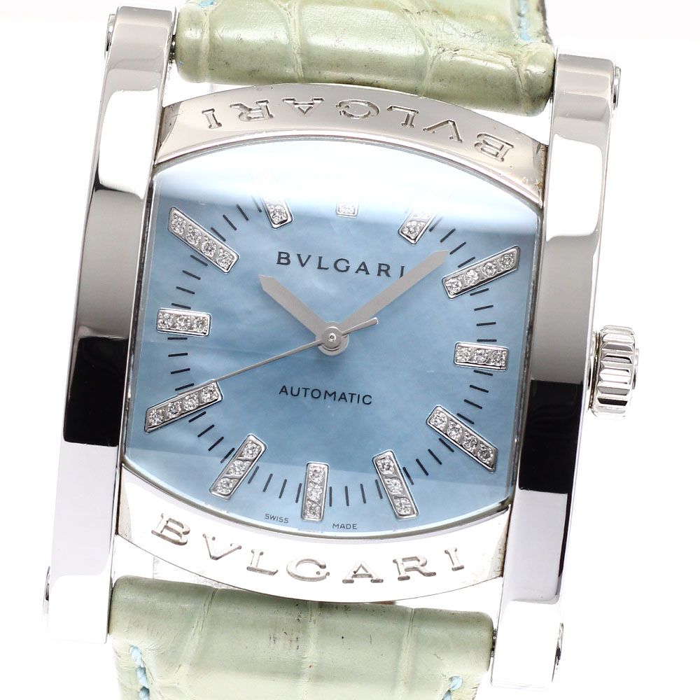 ブルガリ BVLGARI AA44S アショーマ ダイヤ 自動巻き メンズ_916656