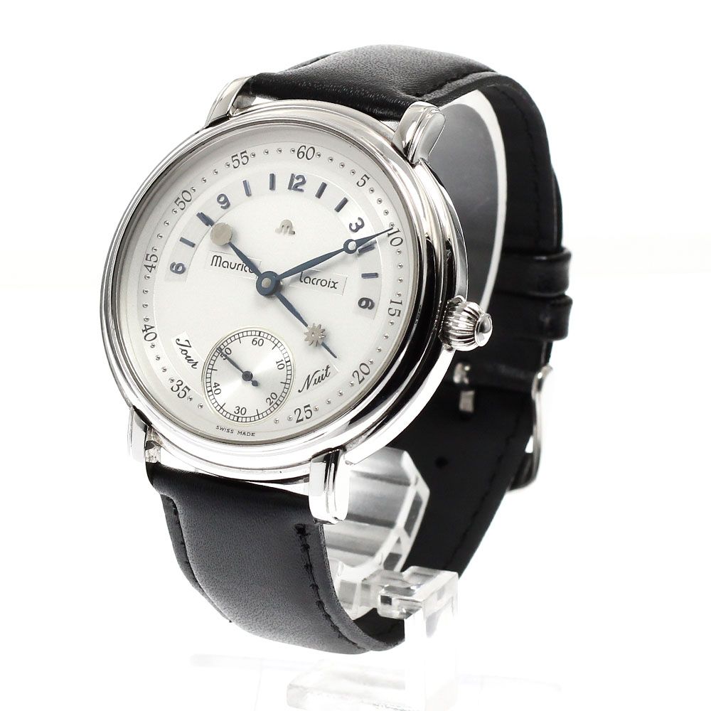 モーリスラクロア MAURICE LACROIX 07769 マスターピース ジュール エ ニュイ スモールセコンド 手巻き メンズ_916690