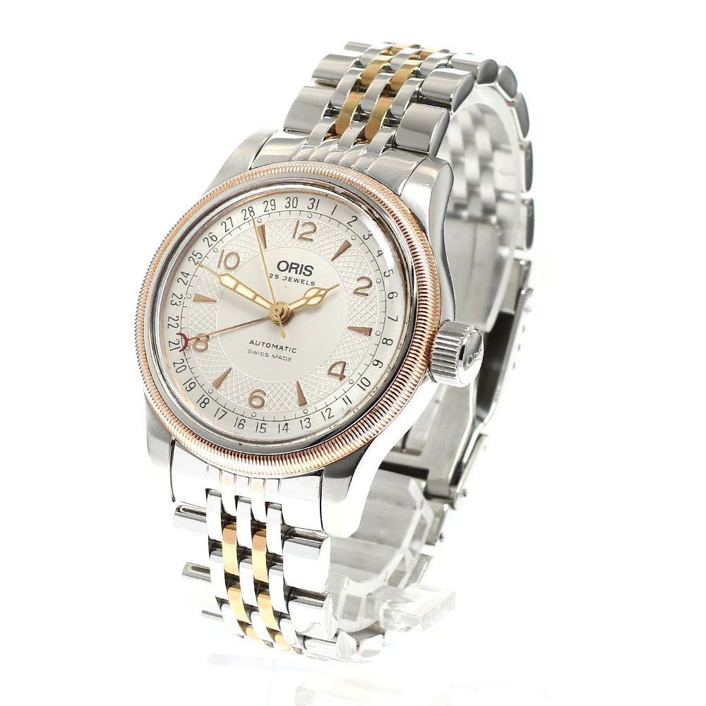 オリス ORIS 7543 ポインターデイト ビッククラウン 自動巻き メンズ_912006