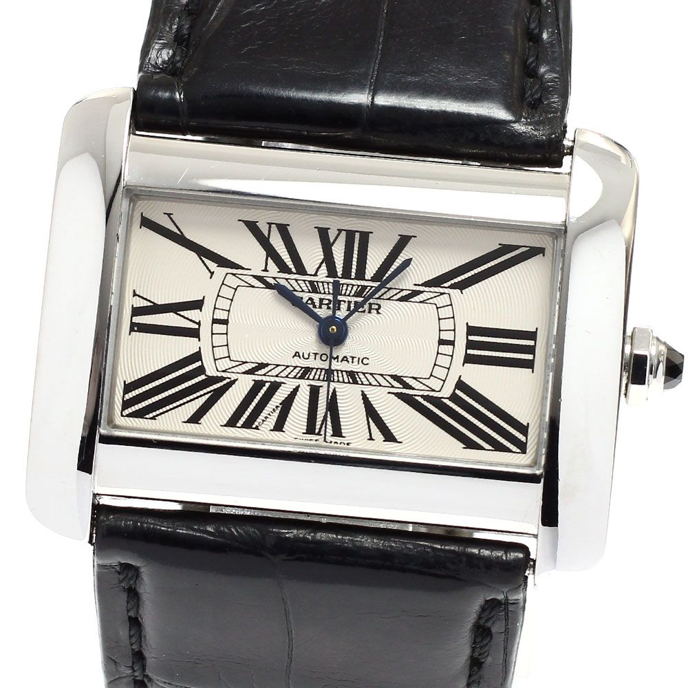 カルティエ CARTIER W6300755 タンクディヴァン LM 自動巻き メンズベルト _916414