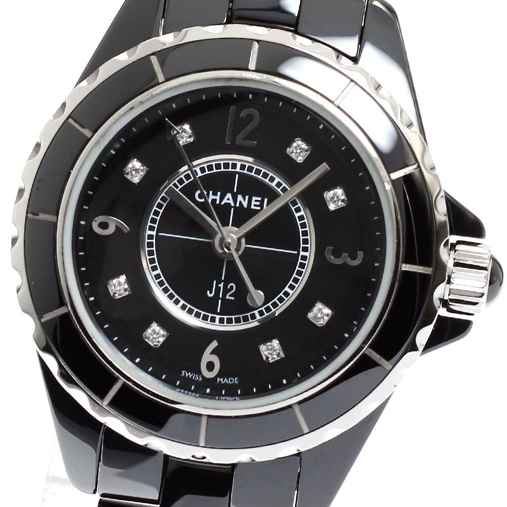 シャネル CHANEL H2569 J12 8Pダイヤモンド クォーツ レディース_911419