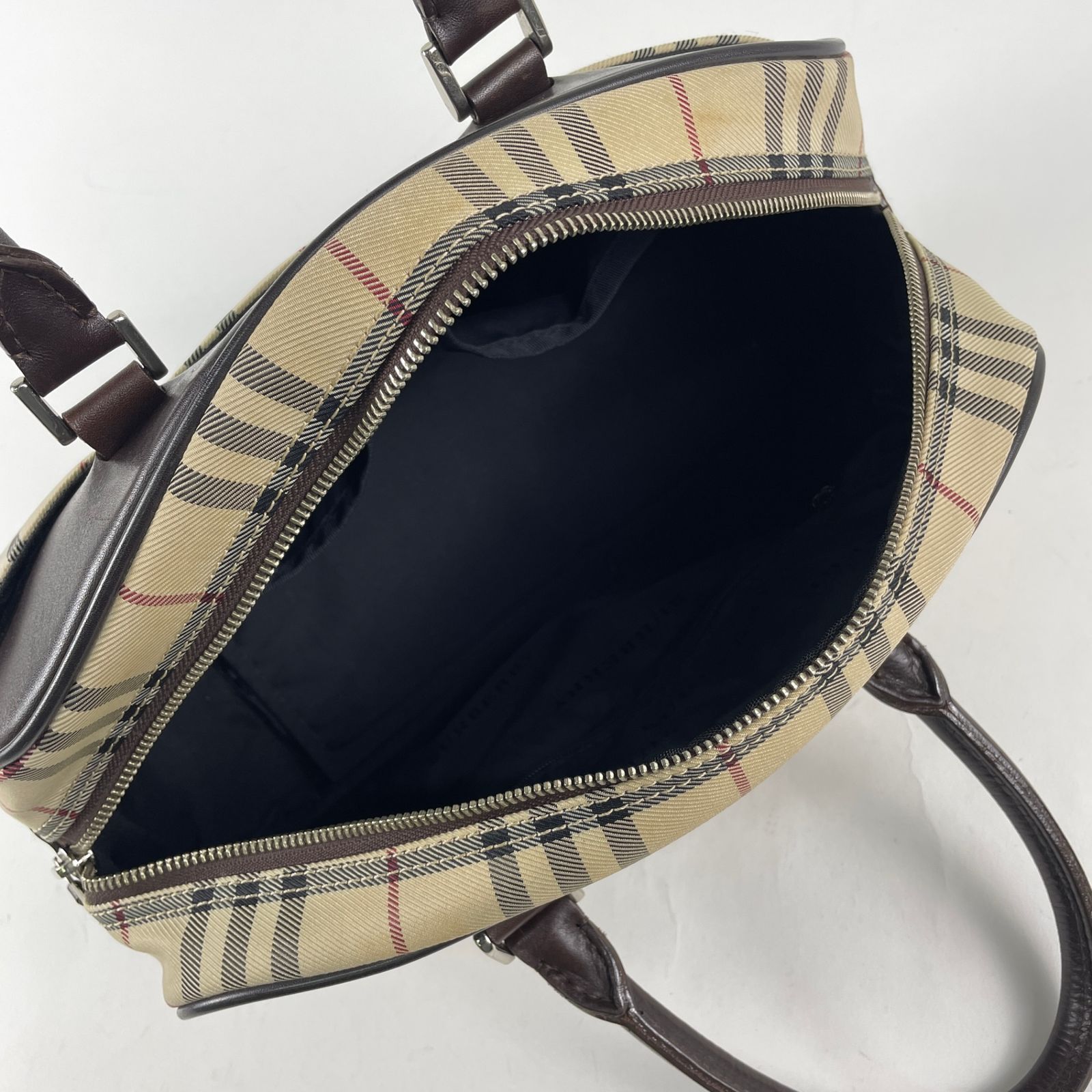 バーバリー キャンバス×レザー