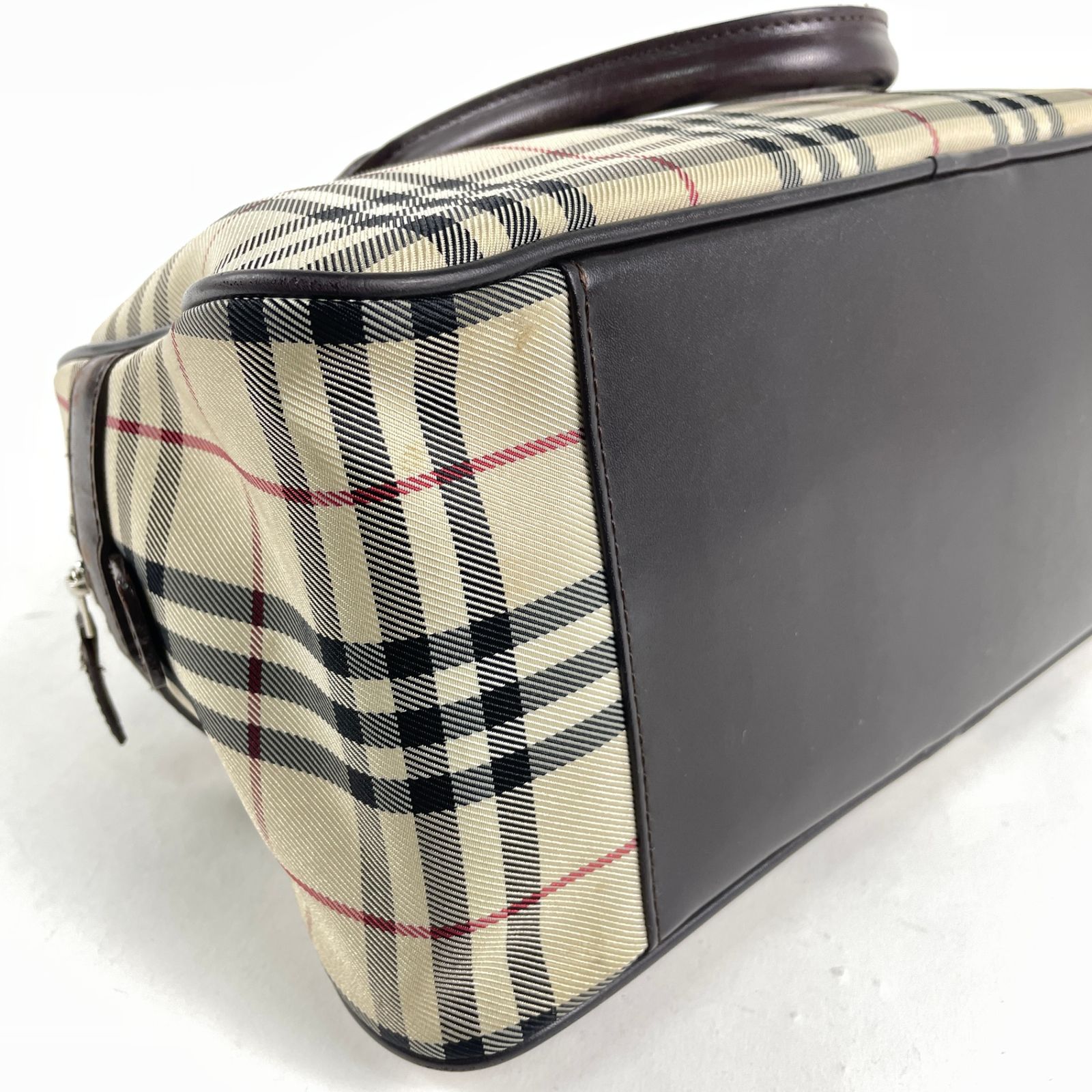 キャンバス×レザー