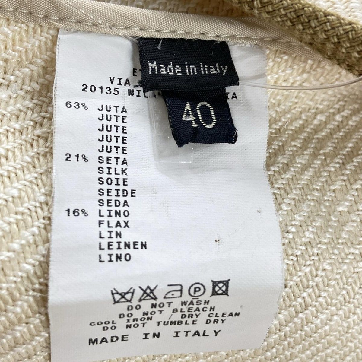 ETRO エトロ コート サイズ40 M レディース - アイボリー×カーキ 長袖 春 秋 GULLKHAN_COM