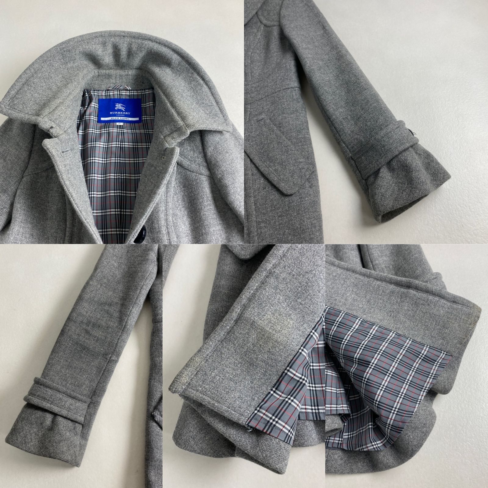 バーバリーブルーレーベル コート シングルフレア BURBERRY BLUE LABEL