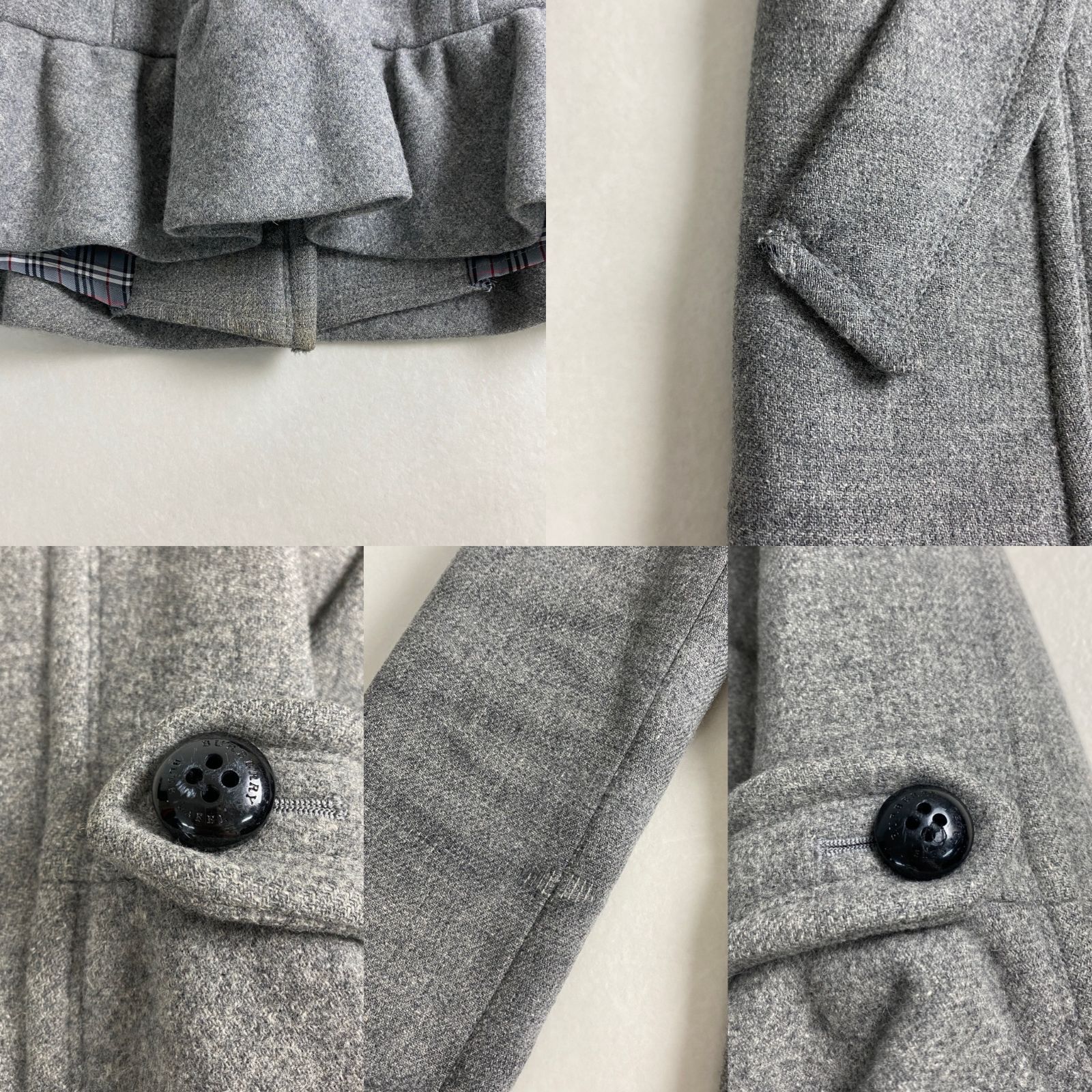 バーバリーブルーレーベル コート シングルフレア BURBERRY BLUE LABEL