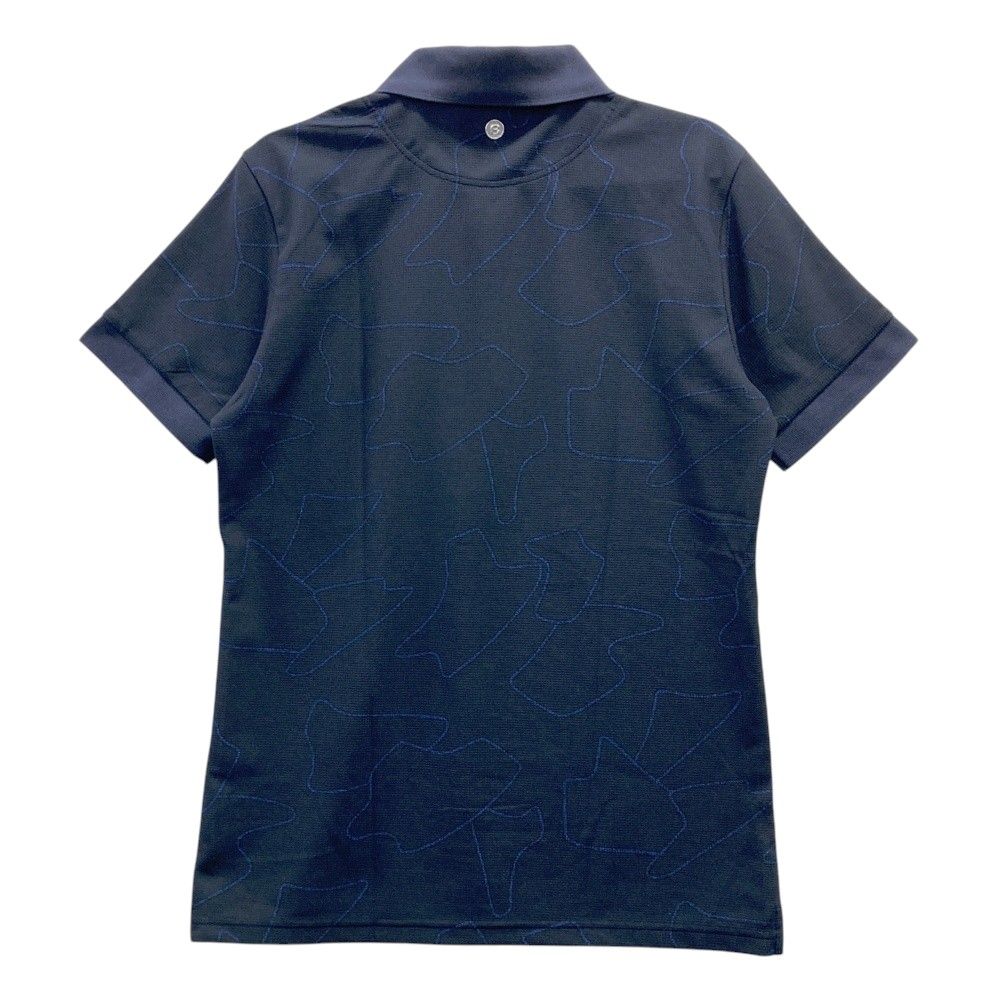 サイズ M BRIEFING GOLF ブリーフィング 半袖ポロシャツ 総柄 ネイビー系 240101541102 ゴルフウェア メンズ ストスト