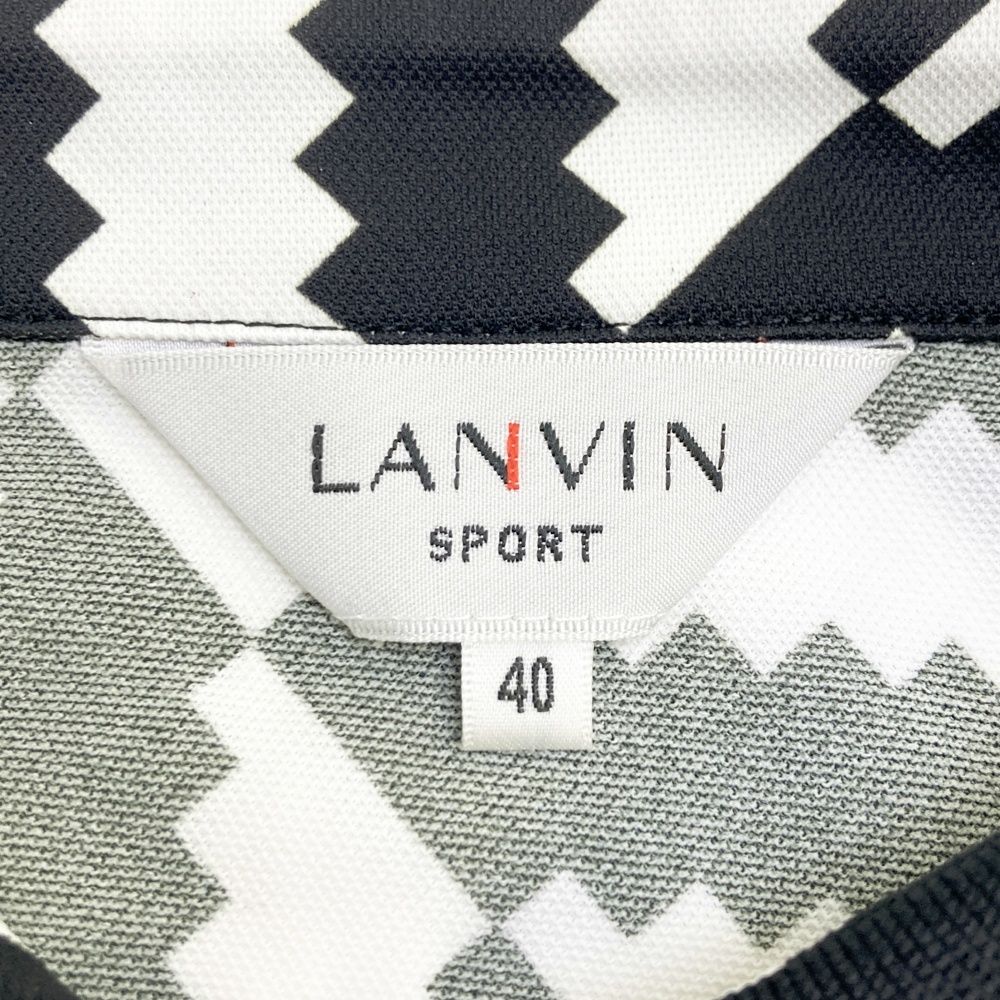 サイズ：40 LANVIN SPORT ランバン スポール ハーフジップ 半袖